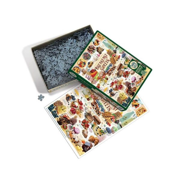 Cobble Hill | Breakfast Sweets 1000 Piece Jigsaw Puzzle with Poster - Picture 1 of 6